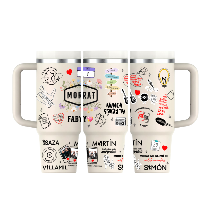 Vasos Térmico 1300ml | Beige | Morat | Lo mejor de Morat | figuritas 2 | Faby