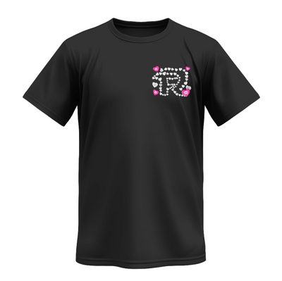 Playera | Negra | Fuerza Regida | Heart Breakers Club Valentine’s Day