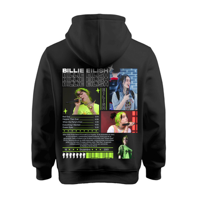 Sudadera | Negra | Billie Eilish | Colllage BIOGRAFÍA 1 | exitos