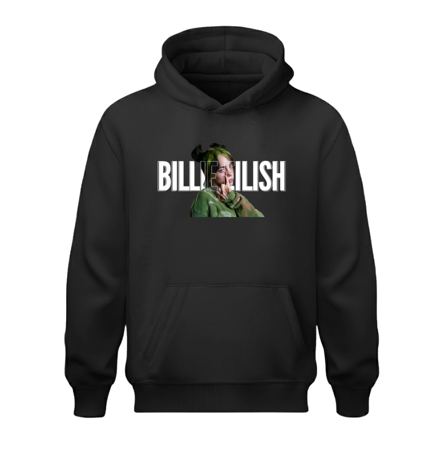 Sudadera | Negra | Billie Eilish | Colllage BIOGRAFÍA 1 | exitos