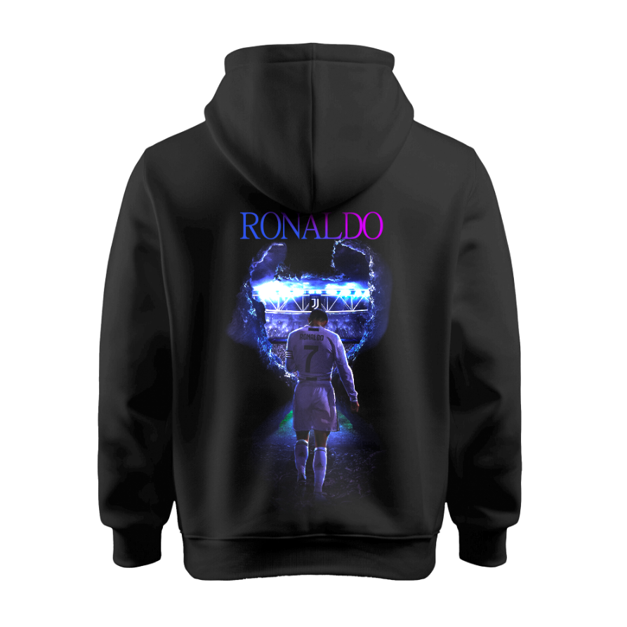 Sudadera | Negra | Real Madrid | tonos degradado | Ronaldo