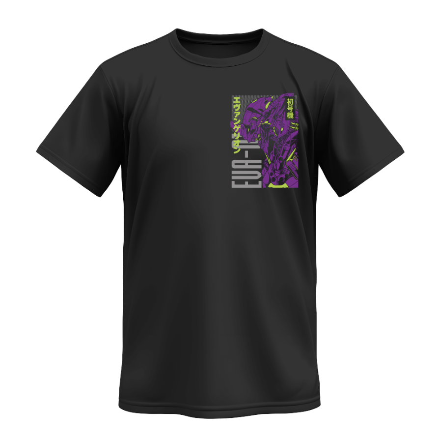 Playera Personalizada | Negra | Neon Genesis Evangelion | Shinji Ikari | EVA