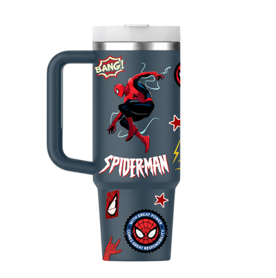 Vaso Térmico 1300ml | Azul Marino | Spider-Man | Collage 1