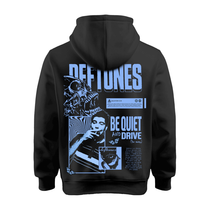 Sudadera | Negra | Deftones | Collage | Around the Fur