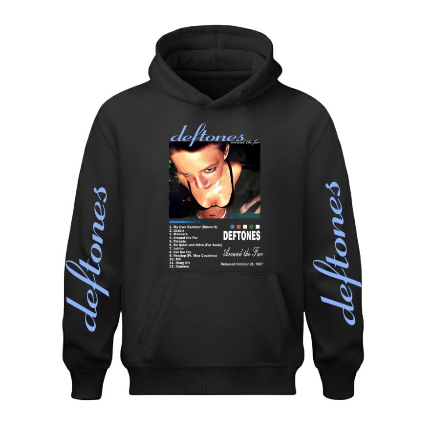 Sudadera | Negra | Deftones | Collage | Around the Fur