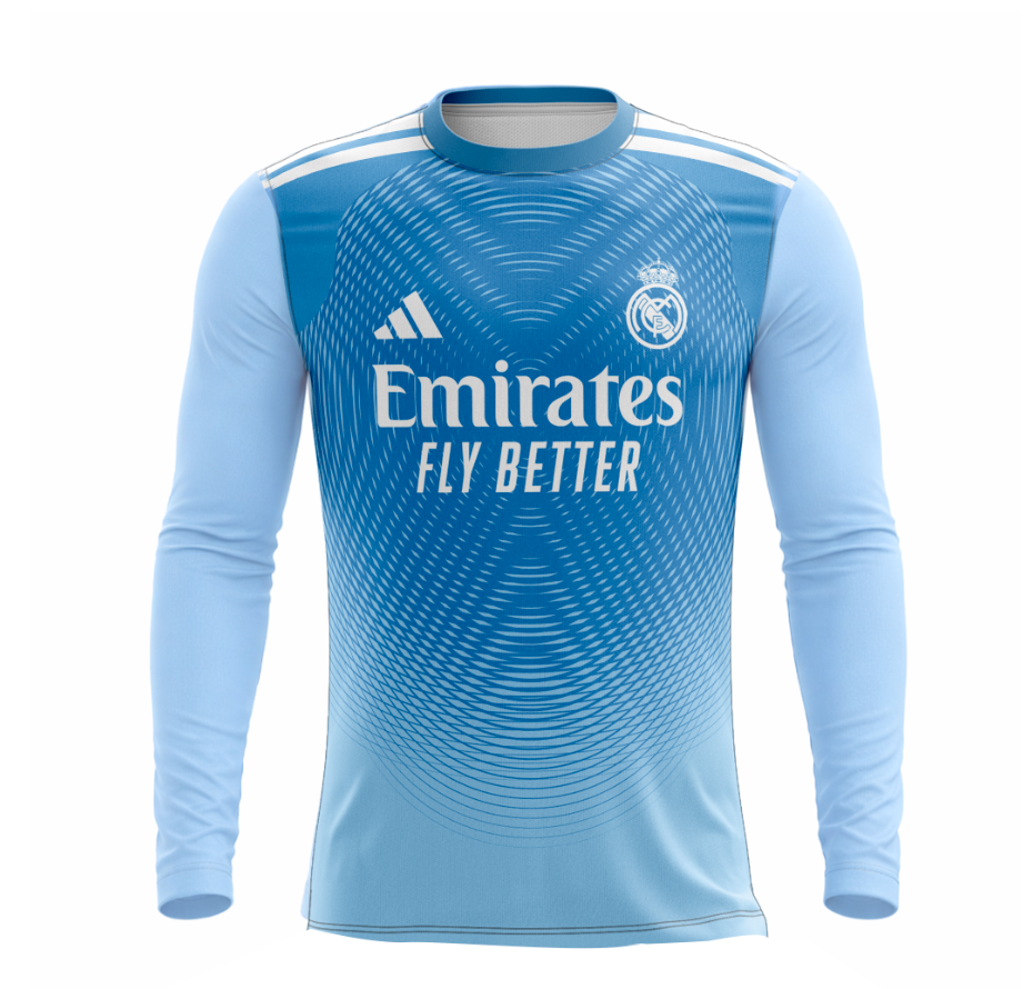 Camisola Full Sublimación | manga larga | Celeste | Portero Real Madrid 2025/2026