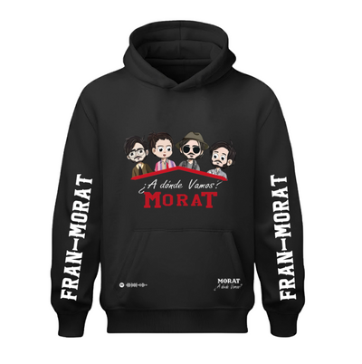 Sudadera | Negra | Morat | A Donde Vamos? | fran-morat
