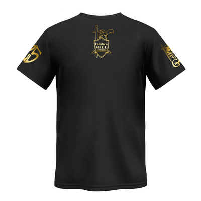 Playera Personalizada | Negra | Palabra Miel | detalles dorados