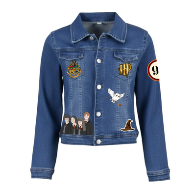 Chaqueta de lona | Mujer | Azul | Harry Potter | fuguritas 2