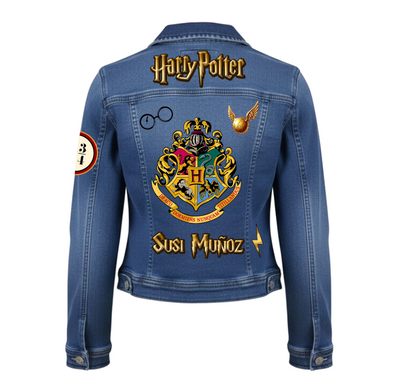 Chaqueta de lona | Mujer | Azul | Harry Potter | fuguritas 2