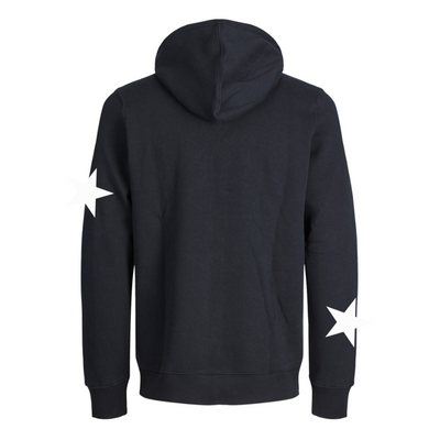 Sudadera con zipper | Negro | Estrellas | Catalán