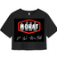 Playera Morat | Negra | Crop Top | Firmas