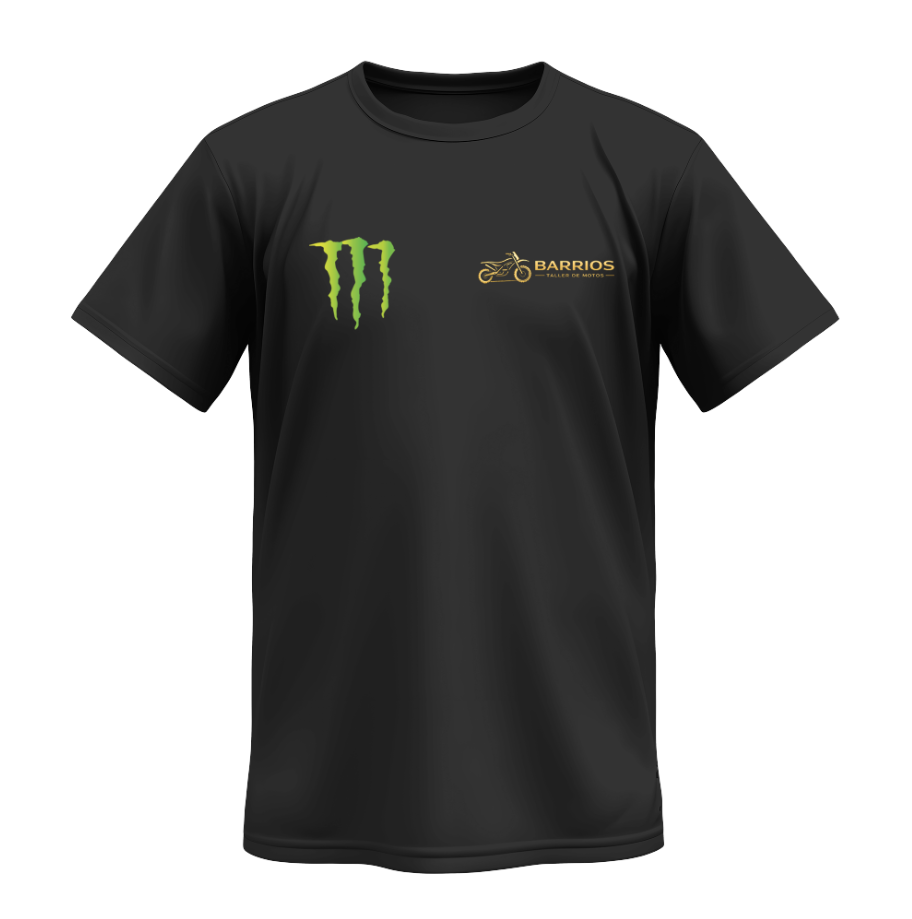 Playera | Overzise | Negra | Taller de Motos | Barrios