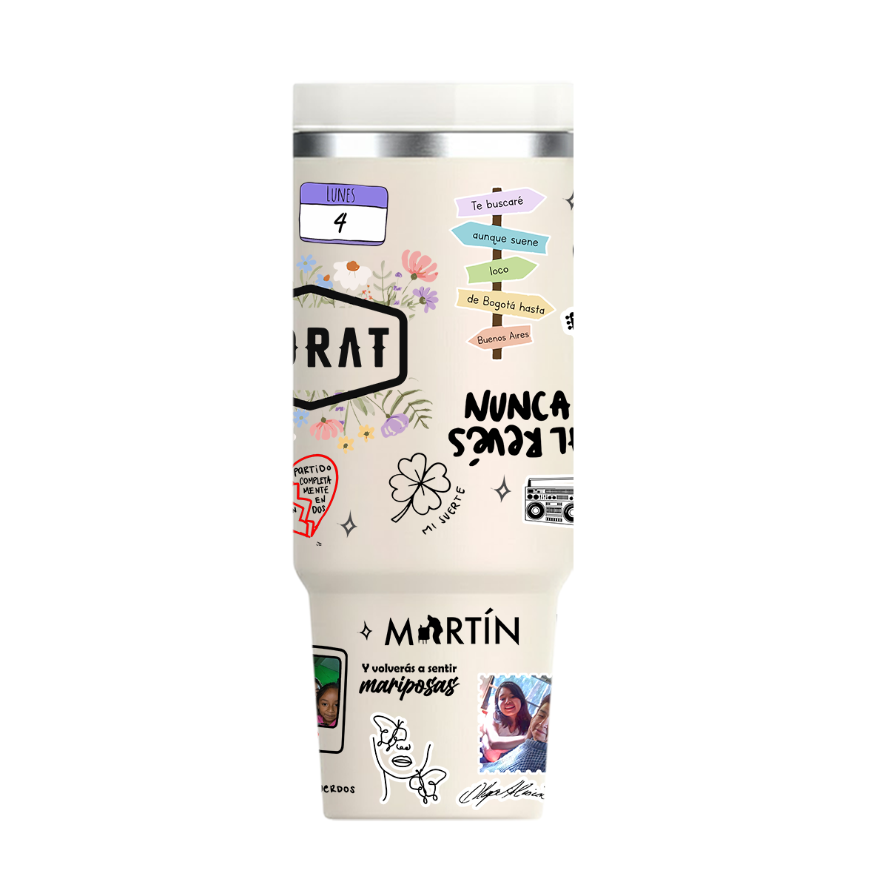 Vasos Térmico 1300ml | Beige | Morat | Lo mejor de Morat | figuritas | 3 Fotitos