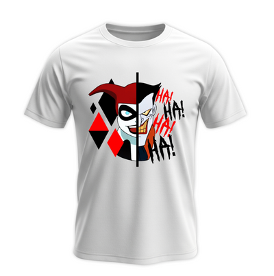 Playera | Blanca| Para pareja | Joker y Harley
