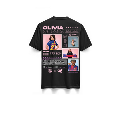 Playera | Negra| FCB X Olivia Rodrigo| OR