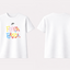 Playera | Blanca | Over| FCB x Olivia