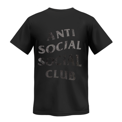 Playera | Negra | Junior H | Anti Social Social Club | gris