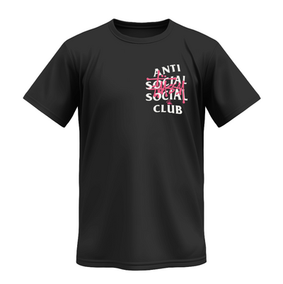 Playera | Negra | Junior H | Stüssy x Anti Social Social Club