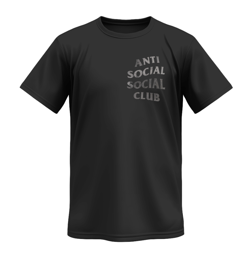 Playera | Negra | Junior H | Anti Social Social Club | gris