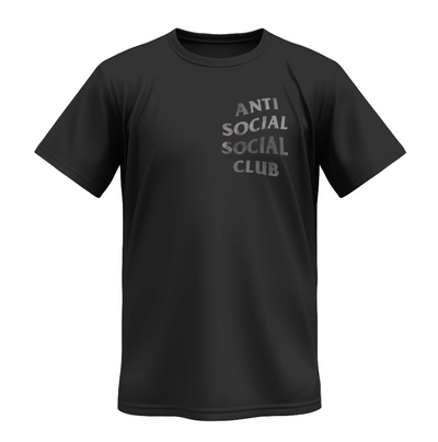 Playera | Negra | Junior H | Anti Social Social Club | gris