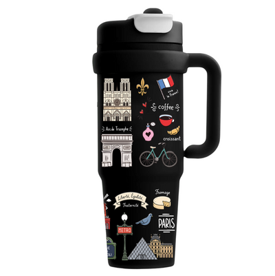 Vasos Térmico 900ml | Negro | Trendy | Paris Francia