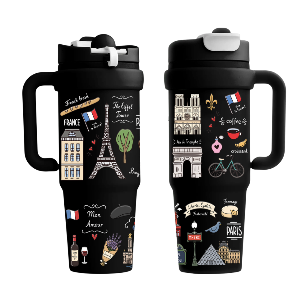 Vasos Térmico 900ml | Negro | Trendy | Paris Francia