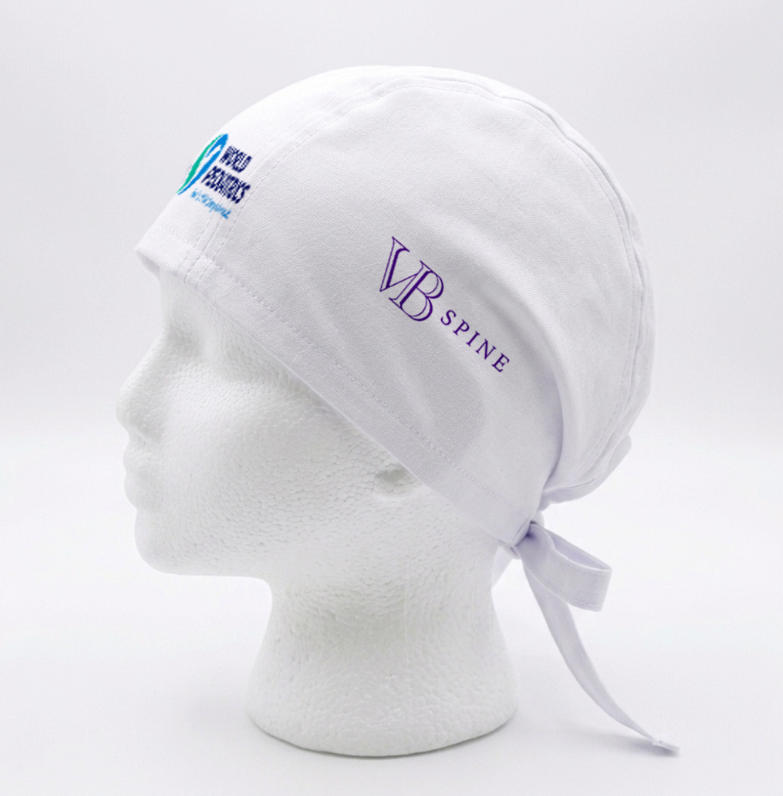 Gorro Quirurgico  | Blanco | Logos | VB Spine | World Pediatrics