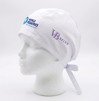 Gorro Quirurgico  | Blanco | Logos | VB Spine | World Pediatrics