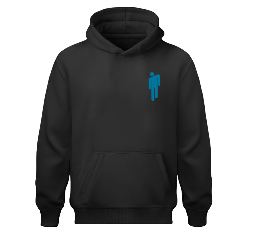 Sudadera | Negra | Billie Eilish | Colllage | Hit me hard and soft | Blue