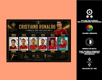 Cuadro Metálico Personalizado | Mundialista 2026| CR7