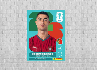 Cuadro Metálico Panini Personalizado | Mundial 2026| CR 7