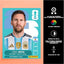 Cuadro Metálico Panini Personalizado | Mundial 2026| Messi