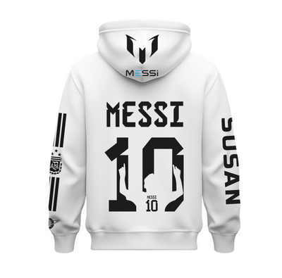 Sudadera | Blanca | Messi | 10 | Susan