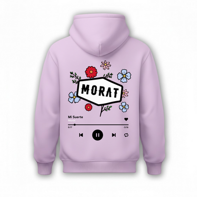 Sudadera | Lila | Morat | Mi suerte | flores