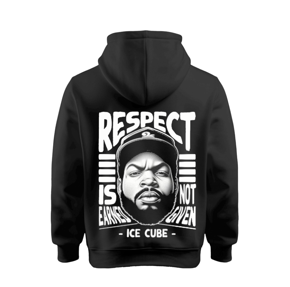 Sudadera | Negra | Ice Cube | Respect