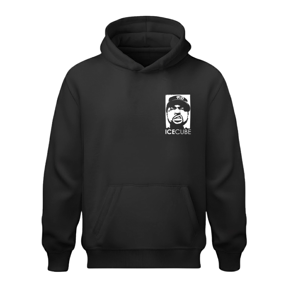 Sudadera | Negra | Ice Cube | Collage