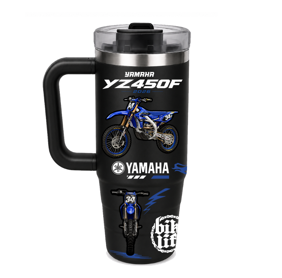 Vasos Térmico | 900ml | Negro | Yamaha YZ450F 2026