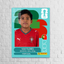 Cuadro Metálico Panini Personalizado | Cromo de Panini | Yony Flores