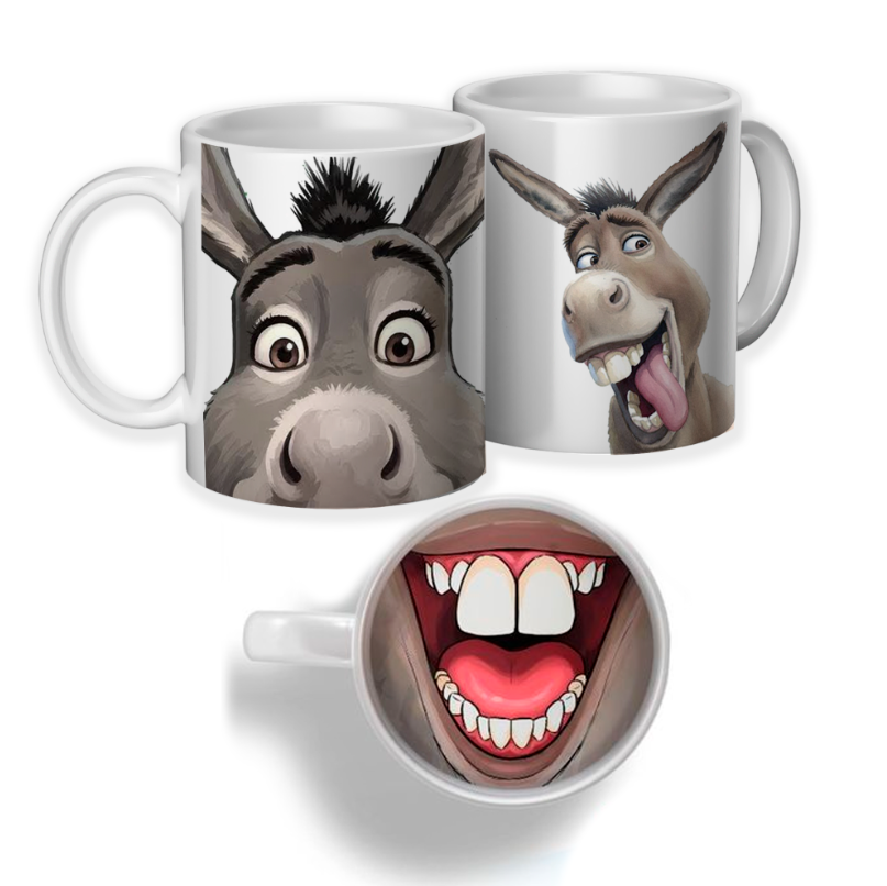 Taza  Personalizada| efectos 3D | Burro de Shrek