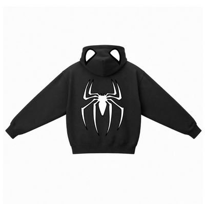 Sudadera con zipper | Negro | Spider-man| Araña