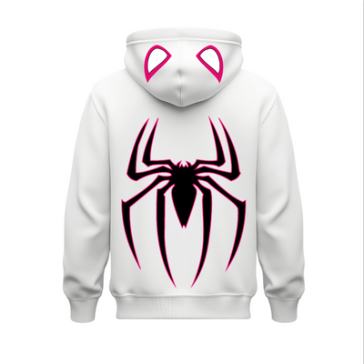 Sudadera con zipper | blanco| Spider-man| Capucha