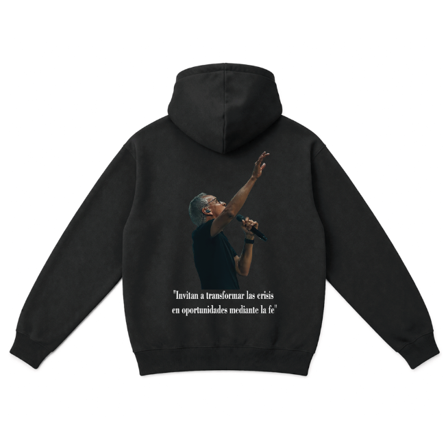 Sudadera negra| Cantante| Marcos Barrientos|