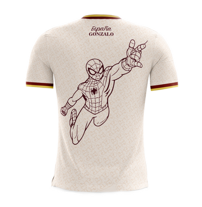 Uniforme Deportivo | Camisola Full Sublimación | España x Spider-Man| Beige