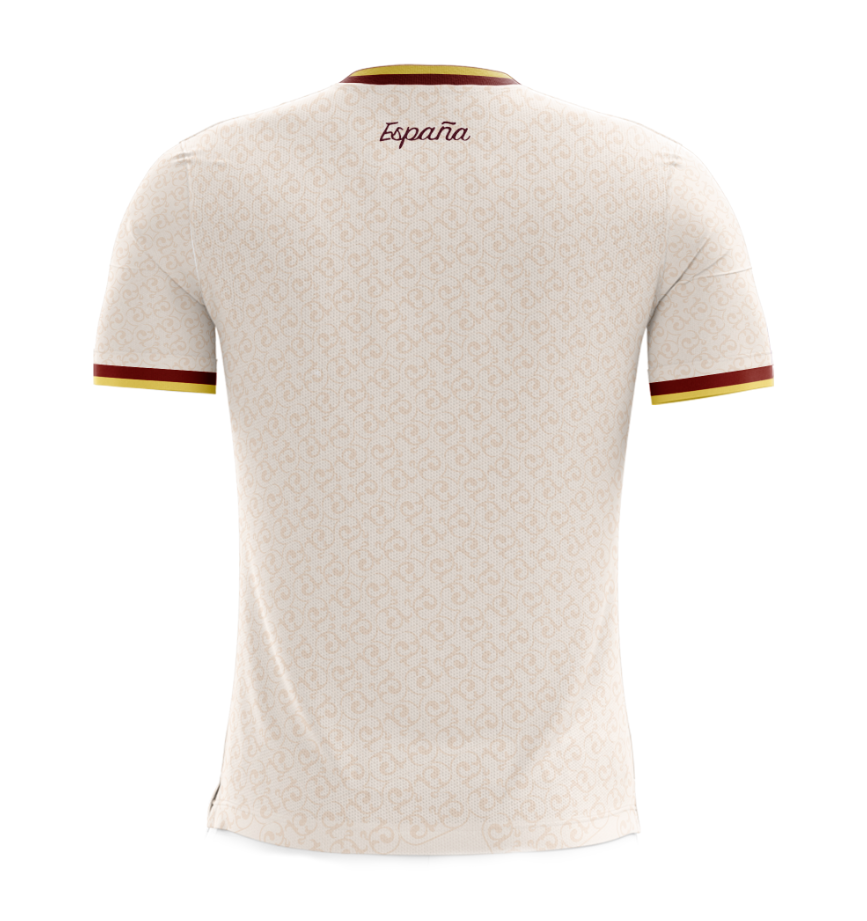 Uniforme Deportivo | Camisola Full Sublimación |  España |  Visitante | Beige