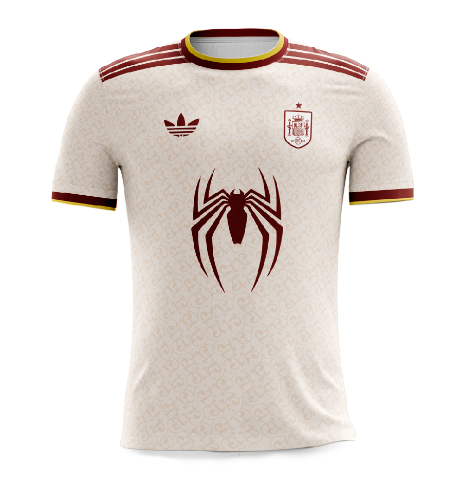 Uniforme Deportivo | Camisola Full Sublimación | España x Spider-Man| Beige