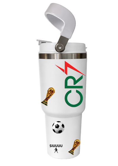 Vaso Térmico 1300ml | Blanco| CR7| Cristiano Ronaldo