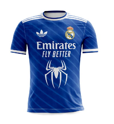 Uniforme Deportivo | Camisola Full Sublimación | Real Madrid x Spider-Man
