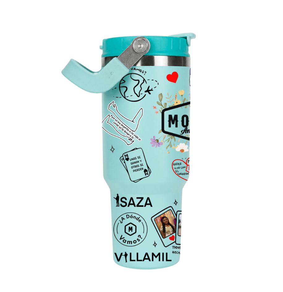 Vasos Térmico 1300ml | Celeste | Morat | Lo mejor de Morat | figuritas 2