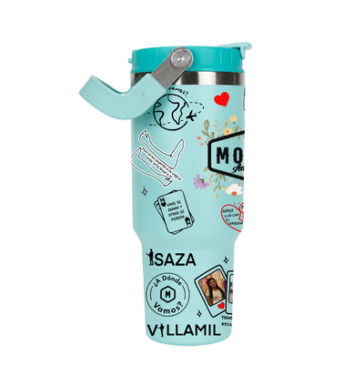 Vasos Térmico 1300ml | Celeste | Morat | Lo mejor de Morat | figuritas 2